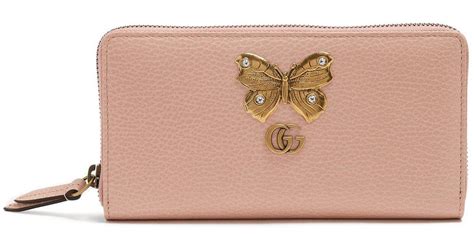 gucci embellished leather wallet|gucci leather wallet women.